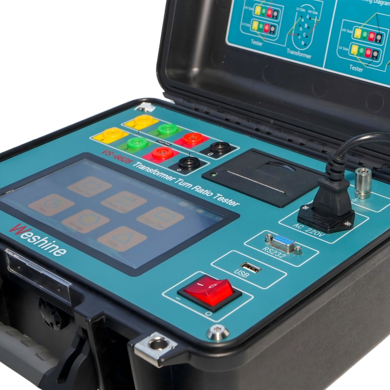 Transformatoriaus posūkių santykio matuoklis